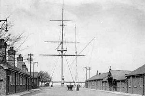 HMS Ganges, 1908, quarterdeck 