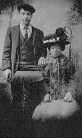 Edward W Poole (b.1870) and his wife.